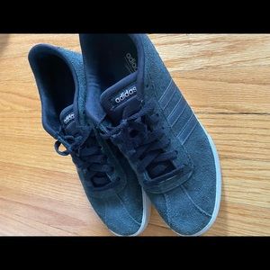 Ladies ADIDAS black suede shoes